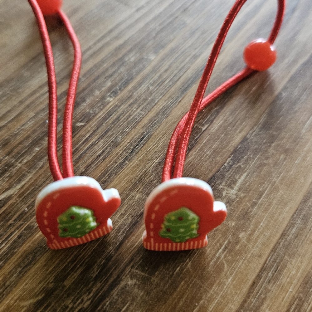Red Mitten Hair Ties